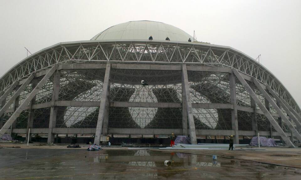 林芝温泉馆网架工程